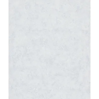 Tapeta BÍLÁ VINYLOVÁ TAPETA SE STŘÍBRNÝM EFEKTEM ŠKRÁBANÉ OMÍTKY