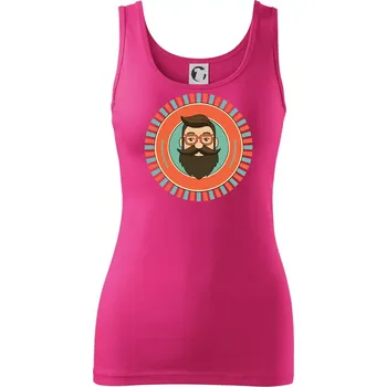 Dámské oblečení Plnovous v kruhu - Dámské tílko - S ( Purpurová )