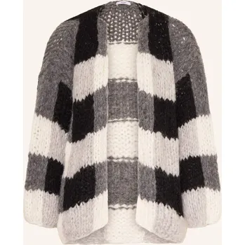 Dámský svetr Maiami Dámský Úpletový Kardigan Z Alpaky, černá / bílá /...