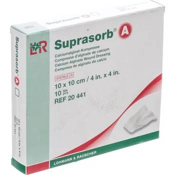 Kompres Kalciumalginátové krytí Suprasorb A, sterilní, 10 x 10 cm, 10 ks