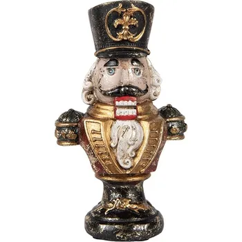 Vánoce Vánoční dekorace busta Louskáček - 9*6*15 cm