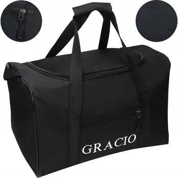 Cestovní taška Cestovní taška do letadla Sportovní 40x30x20 ČERNÁ Gracio na opasku PROSTORNÁ