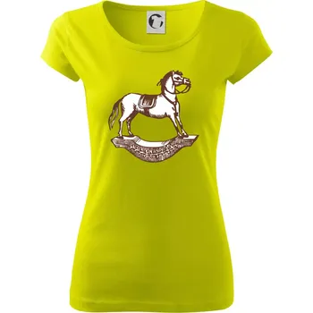 Dámské tričko Houpací kůň - Dámské triko Pure - S ( Limetková )
