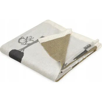 Dětská deka Bambusová deka 80x100 cm VZOR Ecru Zvířátka