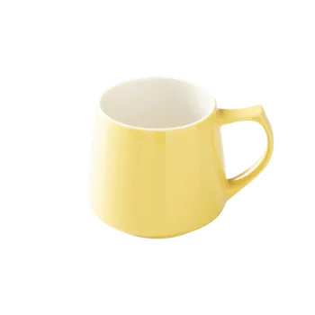 Origami Aroma porcelánový hrnek 320 ml žlutý