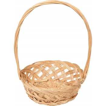 Velikonoční proutěný košík na svěceninu fi22cm