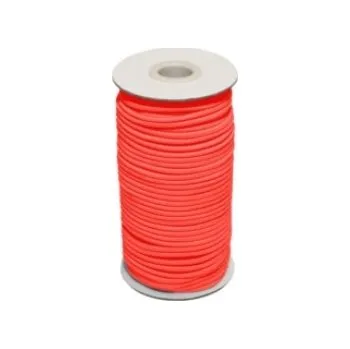 Guma, pruženka kulatá kloboučnická reflexní oranžová 2 mm, 50m cívka, celé balení