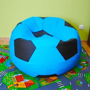Taburet Sedací vak - míč 80 cm - světlemodrá + černá