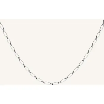 Šperk Rosefield náhrdelník stříbrné barvy Oval JNOLS-J544