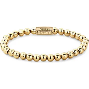 Náramek Rebel & Rose unisex náramek Yellow Gold Only 6mm Velikost: S