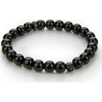 Náramek Paul McNeal Paul Mc Neal Náramek Kouchibouguac Black Beads MB0019BB