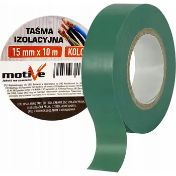 Izolační páska Motive Izolační Páska 15 mm x 10 m Zelená