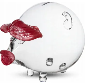 Pokladnička Pokladnička prasátko červené uši VELKÁ dárek trezor na bankovky mince XXXL