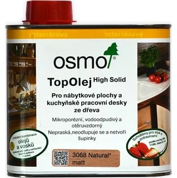 barva a nátěr na dřevo Osmo 3068 Top olej Natural 0,5 l