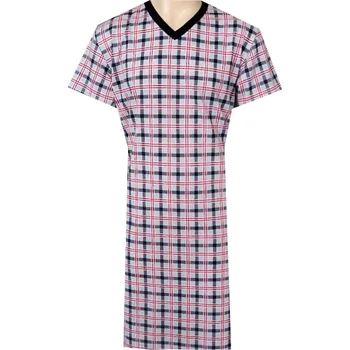 Pánská noční košile Pánská Noční Košile FOLTÝN NK435 Velikost: 5XL, Materiál: Krátký rukáv