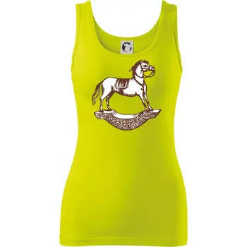 Houpací kůň - Dámské tílko - 2XL ( Limetková )