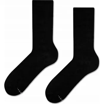 Pánské ponožky Černé hladké ponožky dámské ZOOKSY 36-40 dlouhé klasické elegantní