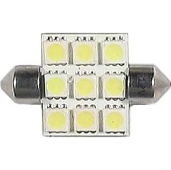 Autožárovka LED K686-SUFIT 36MM - 12V LED žárovka sufid 36mm, 9x SMD, 2,5W, svit bílá barva