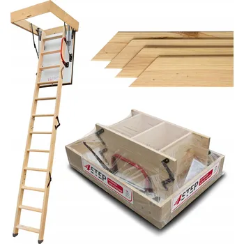 Půdní schody Půdní schody dřevěné 4Step 60 x 100 cm maximální výška 275 cm