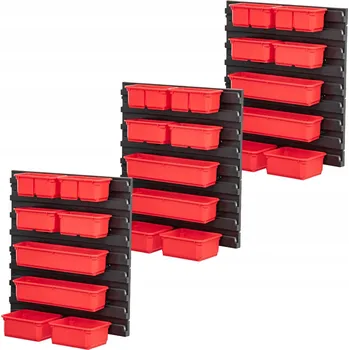 QBRICK SYSTEM PRO Organizér do 100 a 200 Sada s boxy na šroubky x3