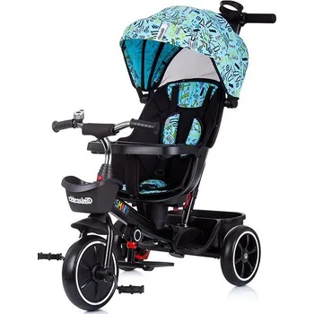 Dětské vozidlo CHIPOLINO Tříkolka se stříškou Smart 2v1 Blue