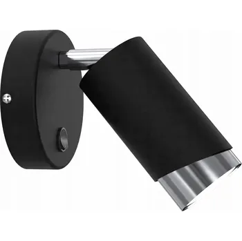 Nástěnné svítidlo STROPNÍ SVÍTIDLO Nástěnné svítidlo otočné bodové GU10 LED ČERNÁ CHROM