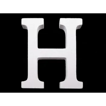 Obraz 1 Ks bílá dřevěná dekorace - písmeno z abecedy