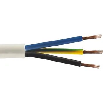 elektrický kabel Kabel CSSS V05SS-F 3x1 Precon, silikonová izolace, bílý - 1 m (V05SS-F 3x1/W)