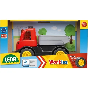 autíčko STAVEBNÍ VOZIDLA HRAČKY STAVBA Auto Sklápěčka v Krabici Workies SKVĚLÉ
