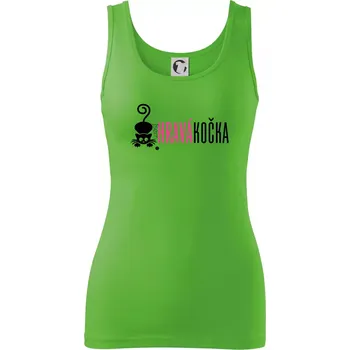 Dámské tričko Jsem hravá kočka - Dámské tílko - S ( Apple Green )