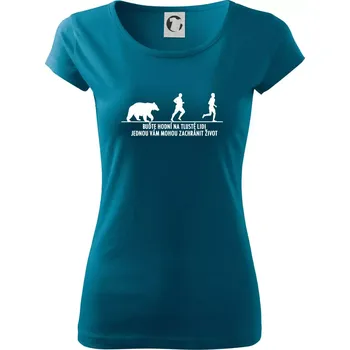 Dámské tričko Buďte hodní na tlusté lidi - Dámské triko Pure - XS ( Petrolejová )