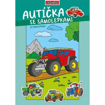 omalovánky Omalovánky A4 se samolepkami Autíčka