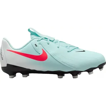 Kopačky Chlapecké fotbalové kopačky outdoorové NIKE-Phantom GX 2 Academy Jr FG/MG mint/off noir/atomic red Zelená 36,5