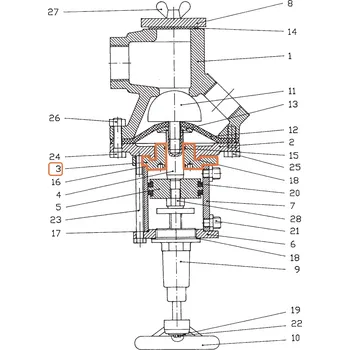 Pískovačka Vodící příruba ADV-80