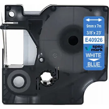 Pásek do tiskárny Páska Specmark pro DYMO D1 40926 9 mm x 7 m modrá, bílý potisk