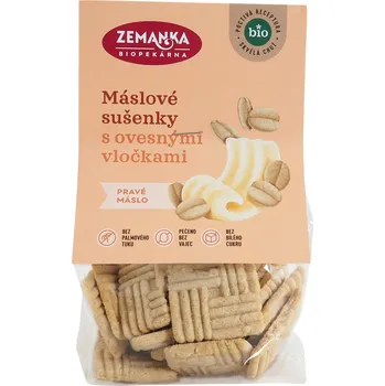 Sušenky máslové s ovesnými vločkami 100 g BIO ZEMANKA