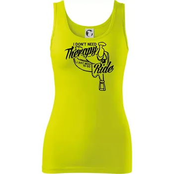 I don't Therapy Ride - jezdkyně - Dámské tílko - S ( Limetková )