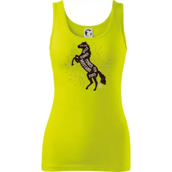Dámské tričko Horse mustang - Dámské tílko - M ( Limetková )