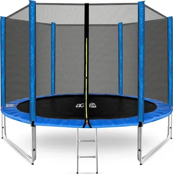 Trampolína Aga SPORT PRO Trampolína 305 cm Modrá + ochranná síť + žebřík