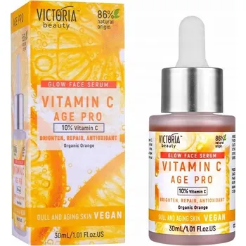 Pleťové sérum Vegan Vitamin C AGE PRO Rozjasňující pleťové sérum s 10% vitamínem C 30 mL