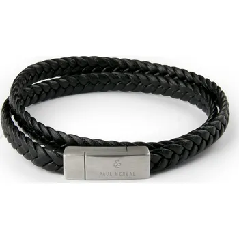 Náramek Paul McNeal Paul Mc Neal Náramek Bruce Peninsula Black Leather MB0028SB