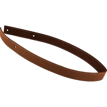 Pro Háčkování Kožený popruh prošívaný 58 cm šířka 2,5 cm hnědý
