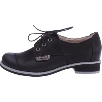 Dámské polobotky OBUV JANA ČR Boty JANA 189 černé dámské kožené polobotky Velikost: 36