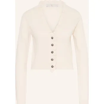 Dámská vesta Johann & Johanna Dámská Pletená Kazajka S Kašmírem, krémová, 34