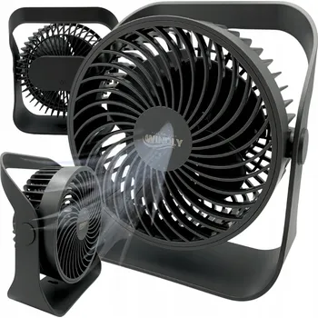 Domácí ventilátor Mini ventilátor Yifeng Wentylator Wiatrak Klimatyzator Biurkowy 1 černý