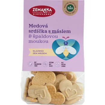 Srdíčka medová s máslem 100 g BIO ZEMANKA