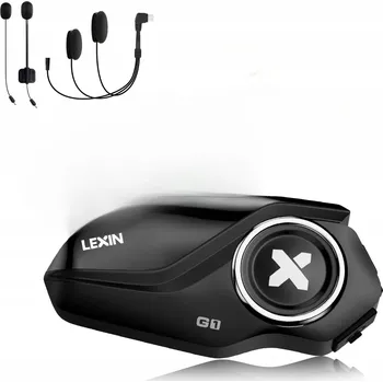 Interkom na motorku MOTOCYKLOVÝ INTERKOM RADIOTELEFON MIKROFON BLUETOOTH LEXIN G1 SADA