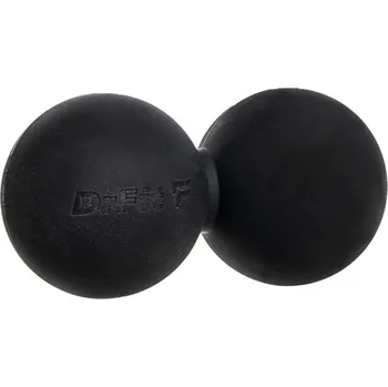 Masážní míček Dvojitý masážní míček DrFit 12,6 cm x 6,5 cm černý