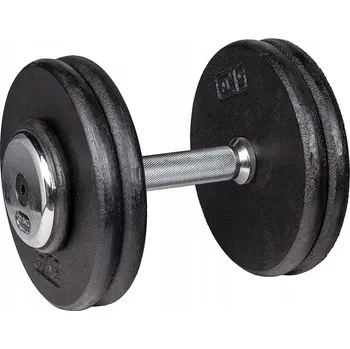 Chromované činky s pevnou hmotností inSPORTline 1x 22,5 kg