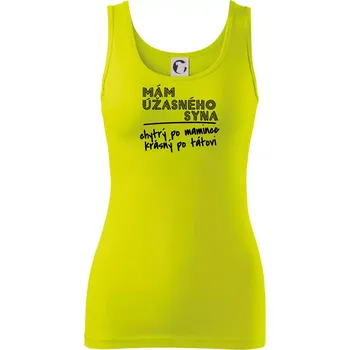 Dámské tričko Mám úžasného syna - Dámské tílko - S ( Limetková )